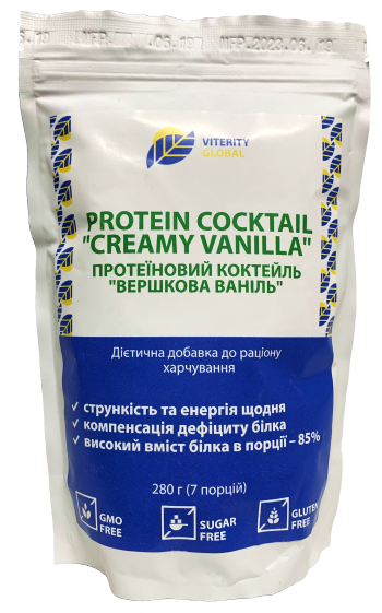 Протеїновий коктейль «Вершкова ваніль», 280 г